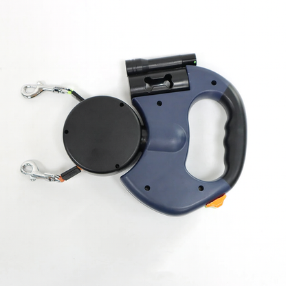 Bobby&Co TwinTrek™ 360° Dubbele Hondenriem - Perfect voor avonturen met twee maatjes