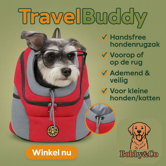 Bobby&Co TravelBuddy™ - Draagbare Hondenrugzak voor Avonturen Samen