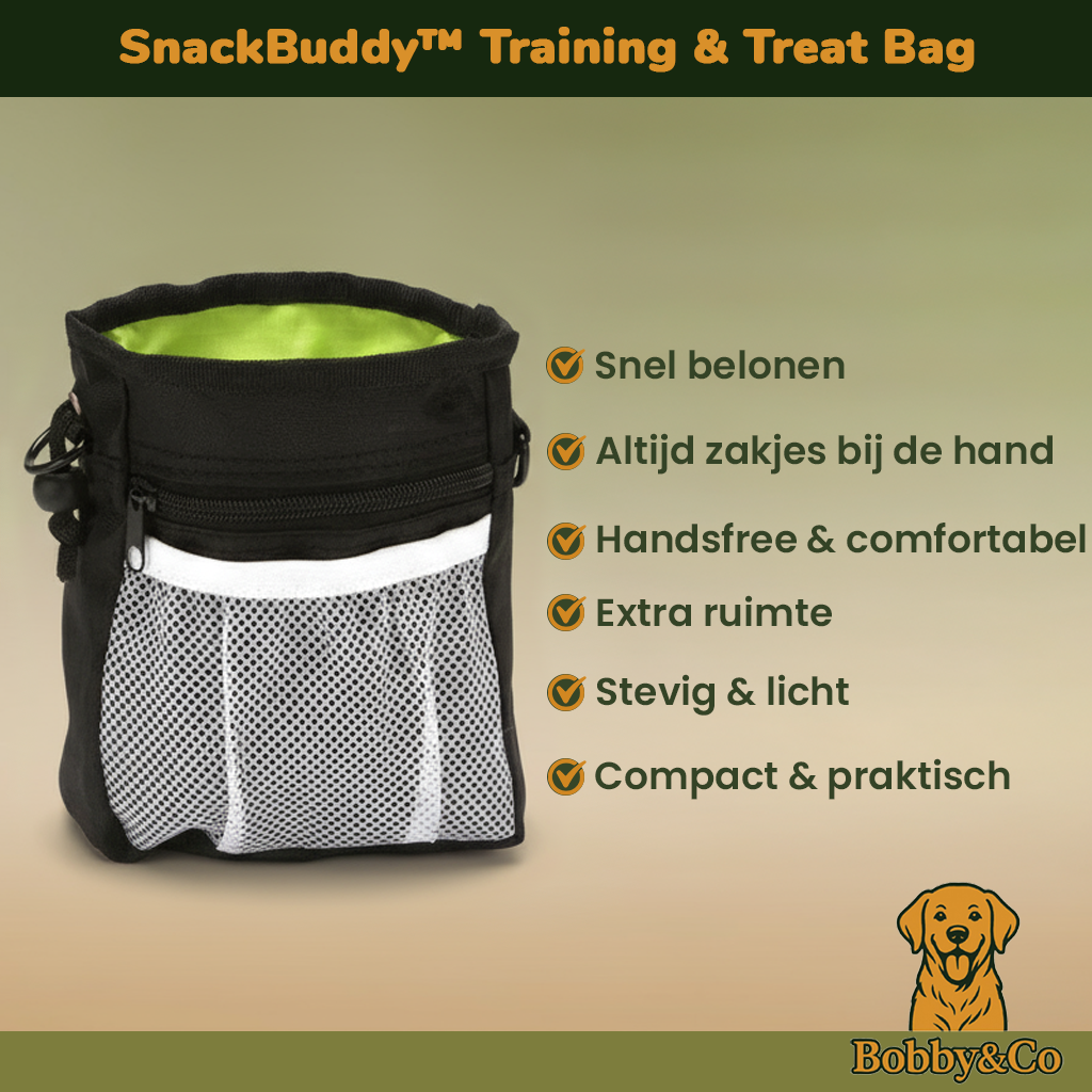 Bobby&Co SnackBuddy™ - Trainings- & Snacktas voor Honden
