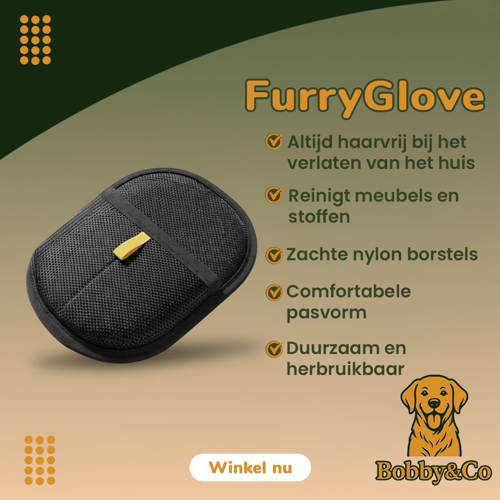 Bobby&Co FurryGlove™ - Huisdierhaar Verwijderhandschoen